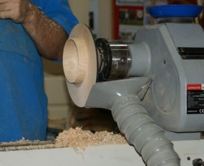 The top hollowed now to continue to the bottom